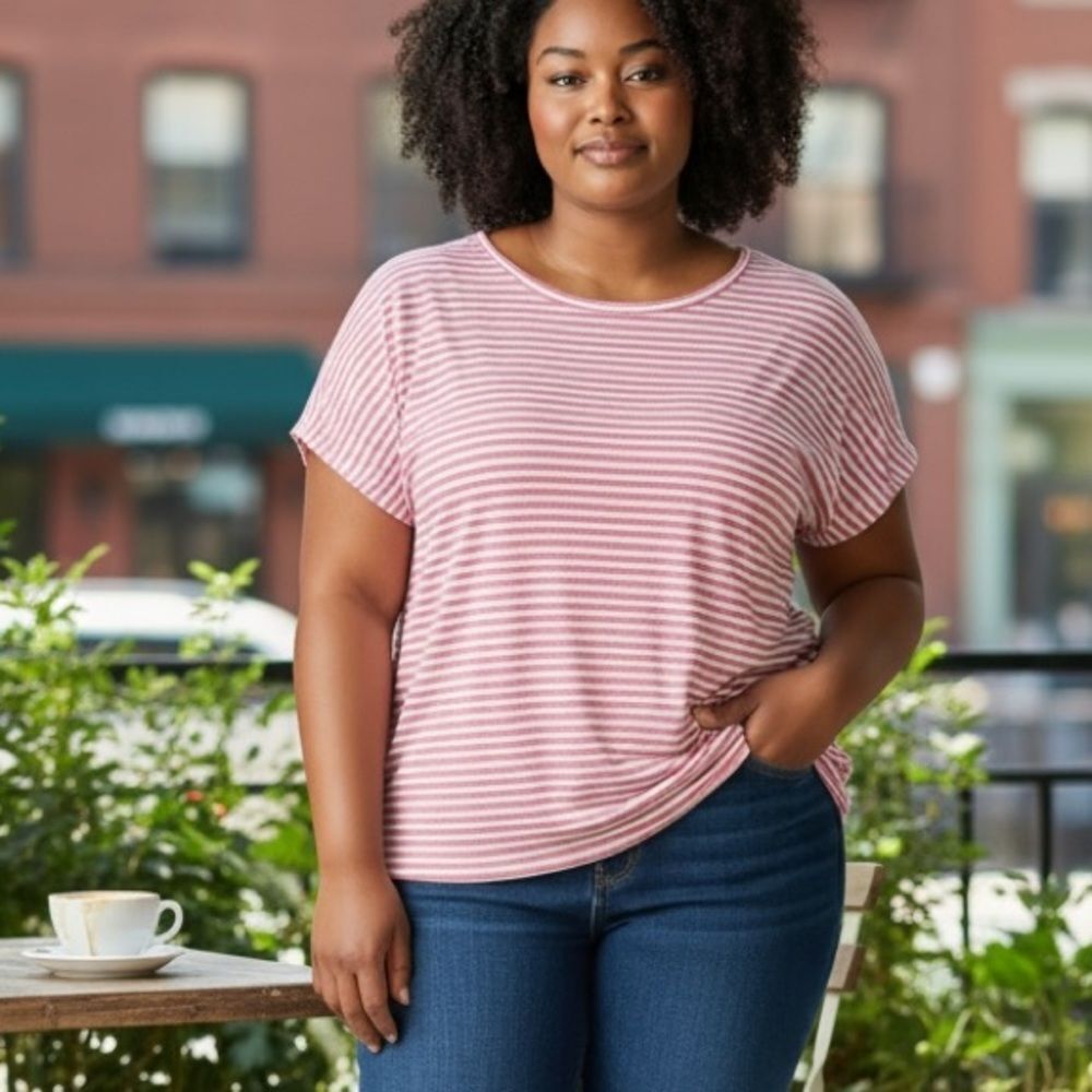 Lane Bryant lace up back swing tank top